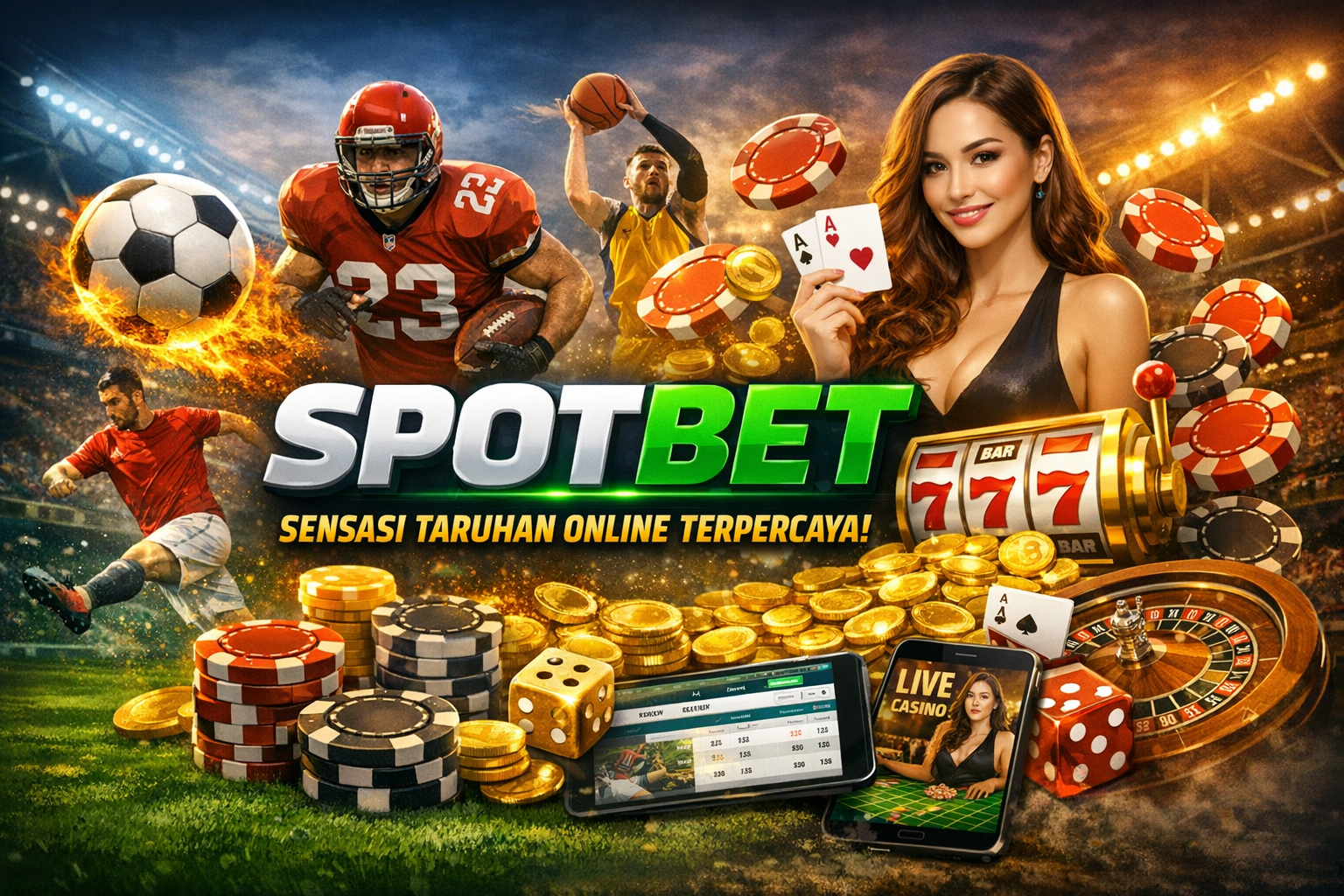 Spotbet Hadir dengan Game Terlengkap dari Slot hingga Sportsbook dengan RTP Tinggi - Menawarkan Pengalaman Judi Online yang Menarik dan Menguntungkan