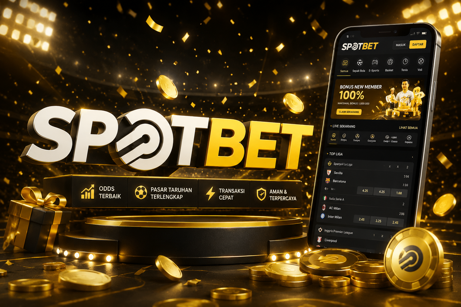 Spotbet Platform Taruhan Bola Modern dengan Live Match Seru dan Bonus Menarik - Nikmati Pengalaman Taruhan Terbaik