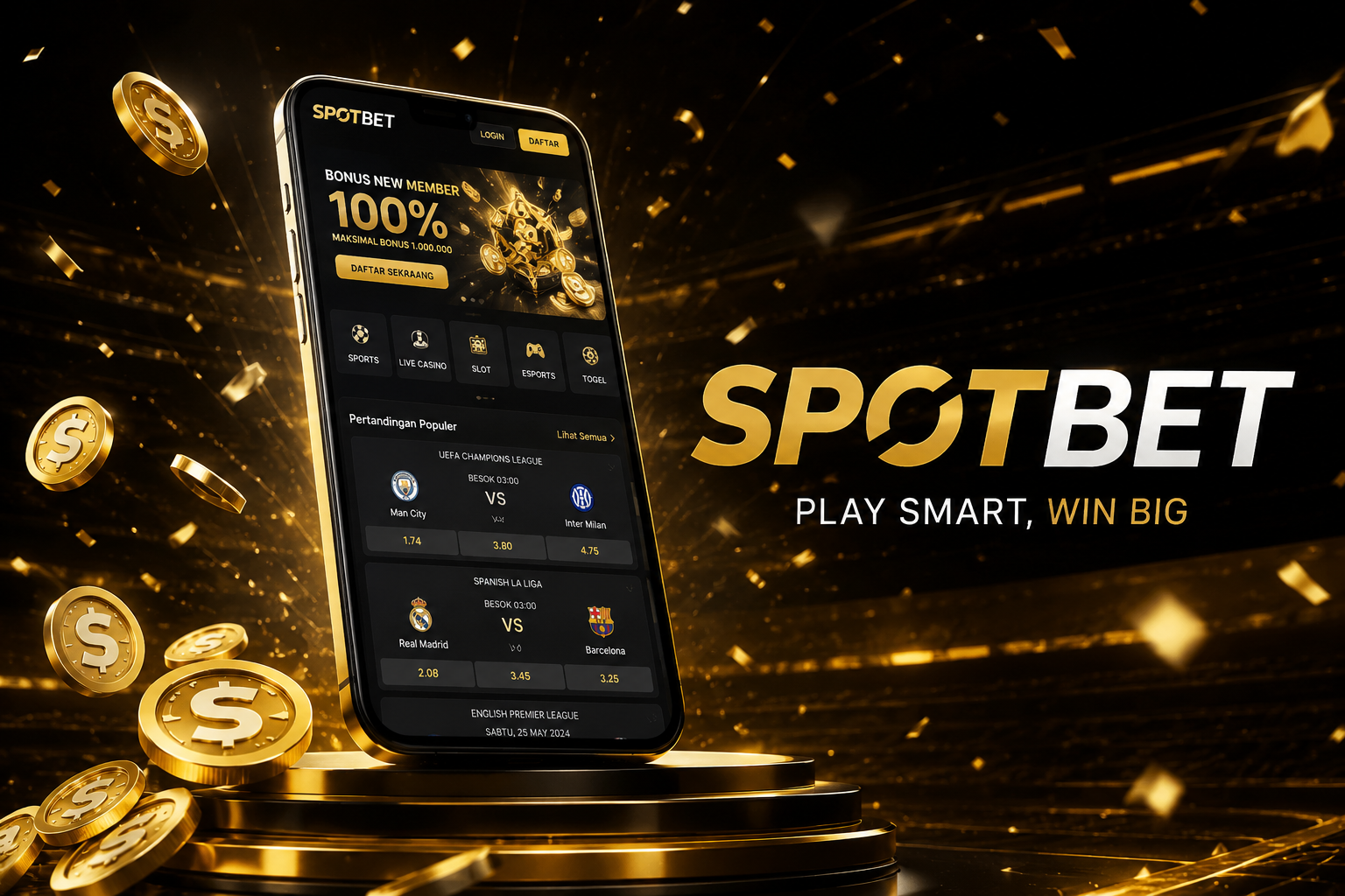 Taruhan Bola Online di Spotbet dengan Sistem Stabil - Temukan Kenyamanan Bermain Sepak Bola Secara Digital